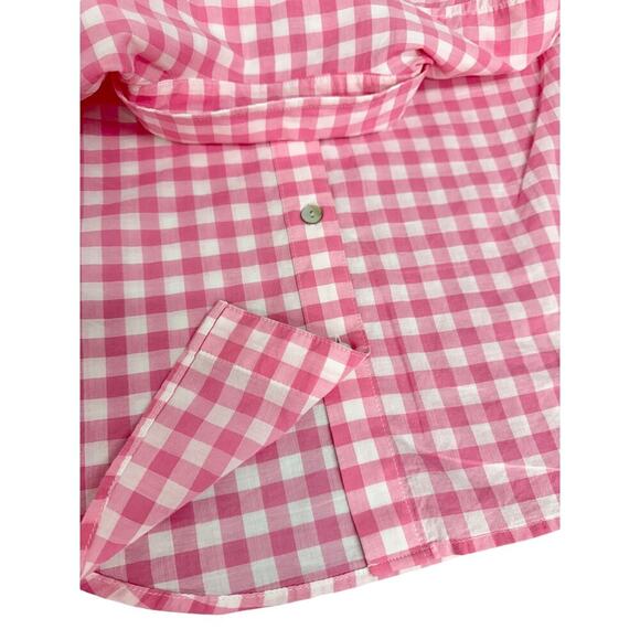 Vineyard Vines Pink/White Gingham Button Up Shirt Classic Fit size 2 - Picture 7 of 7